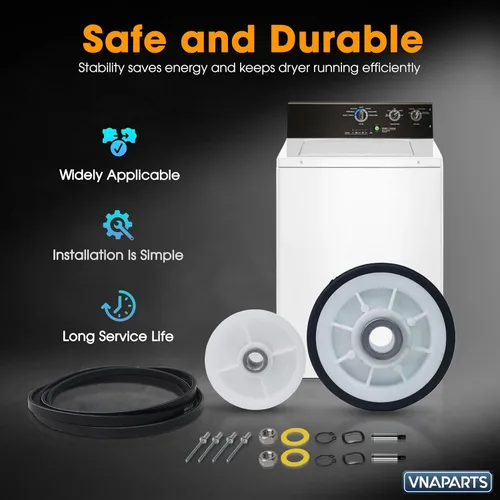 Miniatura 8 de Para Maytag Neptune 3000 Series MDE6000AYW MDE5500AYW Kit de reparación de secadora reemplaza rodillos de tambor 12001541 303373K W10116741 303373
