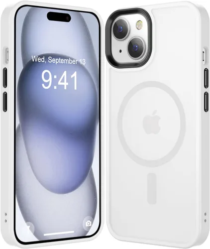 Miniatura 175 de Fuerte magnético para iPhone 11, compatible con Magsafe, [resistente a caídas de 13 pies] Funda trasera translúcida mate con sensación de piel