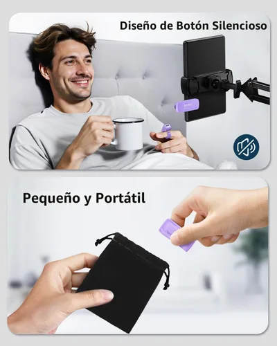 Miniatura 7 de DATAFY [Compatible con Fundas] Anillo Girador de Página con Control Remoto para Kindle Paperwhite Oasis Scribe Kobo eReaders, Controles Remotos