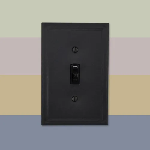 Miniatura 8 de Questech Cubiertas de interruptor de luz, placas aisladas de pared de palanca única para enchufes eléctricos, placas de interruptor único de 1