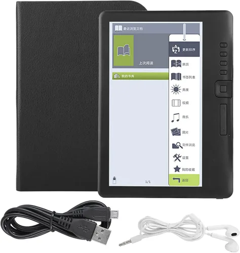 Miniatura 7 de Lector de libros electrónicos, lector de libros electrónicos TFT LCD de 7 pulgadas, dispositivo digital impermeable de mano con funciones multimedia