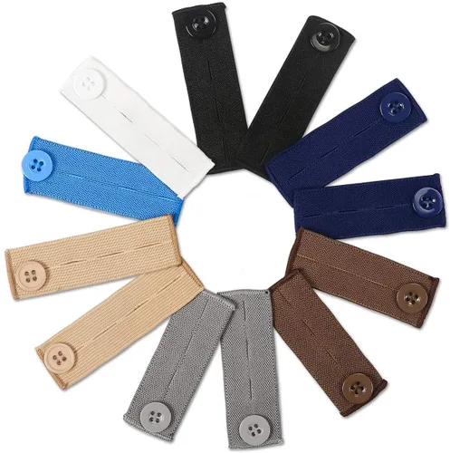 Miniatura 7 de Taoqiao Extensores de cintura, extensor de botón premium para pantalones, extensor de pantalones para maternidad, extensor de botones ajustables