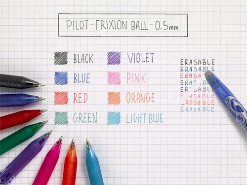 Miniatura 6 de Pilot Frixion - Bolígrafo de punta redonda borrable (0.028 in), color negro