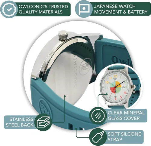 Miniatura 5 de Reloj para niños relojes analógicos para niños Ideal para niños y niñas a partir de 4 años Reloj analógico perfecto para niños herramienta