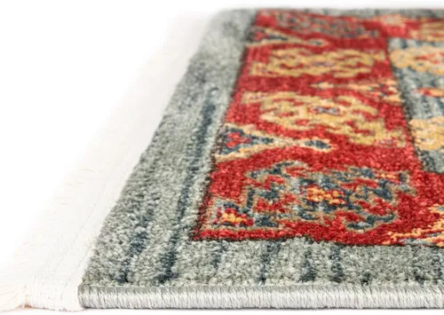 Miniatura 6 de Unique Loom Sahand Collection - Alfombra de área Alexander (2 pies 7 pulgadas x 13 pies 1 pulgada, azul claro/marrón claro)