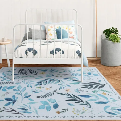 Miniatura 381 de Syalife 4x6 Alfombra Lavable para Área, Ultra Suave Antideslizante, Pila Baja, Alfombra Vintage Resistente a Manchas para Sala de Estar, Alfombra