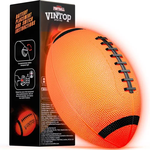 Fútbol que brilla en la oscuridad para niños, niños de 8 a 12 años, 15, juguetes de fútbol LED que se iluminan con bomba para juego de