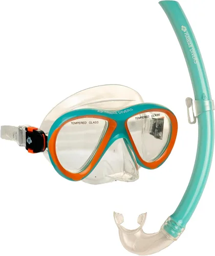 Miniatura 8 de Hawaii Divers Guppy Kids Snorkel Combo - Mask and Snorkel Set Ages 4+, Swimming Goggles Tempered Glass Lens, Snorkel mask Quick-Release Buckle