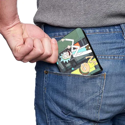 Miniatura 3 de Mulafnxal Cartera de cuero de dibujos animados Rick Grandson Minimalista