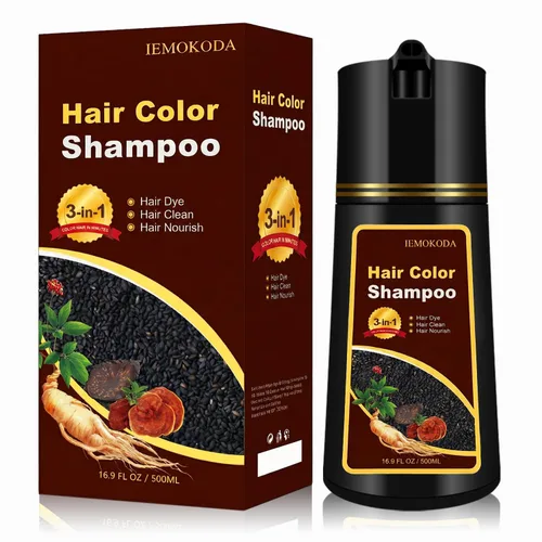 Champú Tinte para Cabello Rojo Vino 3 en 1, Champú Tinte Instantáneo para Cabello para Mujeres, Champú Rojo Natural para Pintar el Cabello, Champú