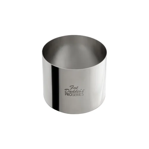 Miniatura 36 de Fat Daddio's Anillo redondo de acero inoxidable para pasteles y pastelería, 2 x 0.75 pulgadas