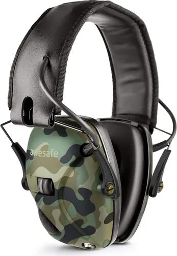 Miniatura 9 de awesafe Protección auditiva electrónica de disparo-NRR 24dB Auriculares de reducción de ruido para caza y uso en rango de armas Blcak