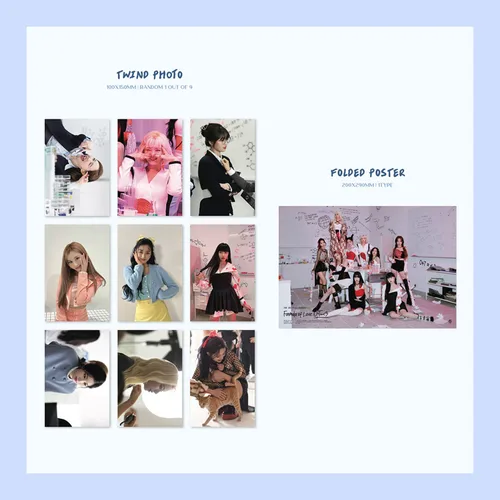 Miniatura 5 de TWICE - 3rd Full Album Formula of Love: O+T= < 3 Result file ver. Cover + Photobook R + Photocard + Twind Photo + Folded Poster + 2 Pin Button