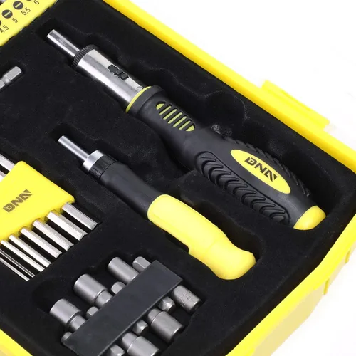 Miniatura 2 de DNA MOTORING Kit de herramientas de mano universal, juego de llaves hexagonales de destornillador multibits, destornillador multibit con puntas