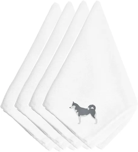 Miniatura 91 de Caroline's Treasures BB3448NPKE Affenpinscher - Juego de 4 servilletas bordadas, lavables, suaves, duraderas, servilletas de mesa para hotel