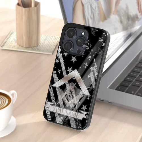 Miniatura 7 de Fundas de teléfono personalizadas con nombre de hermano masónico, regalos de mampostería gratis para hombres para iPhone 11 12 13 14 15 16 Pro Max