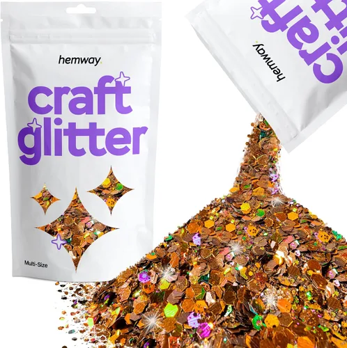 Miniatura 34 de Hemway Craft Glitter - Rojo Copos de lentejuelas metálicas de varios tamaños para manualidades de resina y epoxi Suministros para vasos