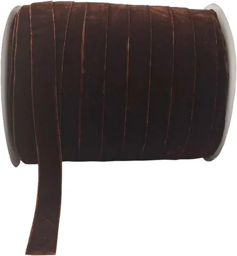 Miniatura 32 de Bobina de cinta de terciopelo de 10 yardas, disponible en muchos colores (Beige, 1 1/2 pulgadas)