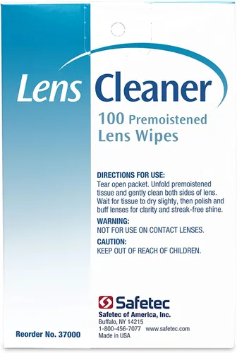 Miniatura 6 de Safetec Toallitas de limpieza para lentes y anteojos, toallitas prehumedecidas (paquete de 2 cajas de 100 unidades, 200 paños de limpieza)