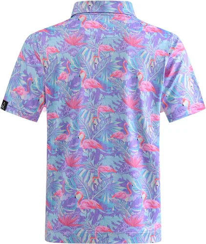 Miniatura 60 de DEOLAX Camisa de golf para hombre, con estampado de moda, atlética, de manga corta, clásica, casual, ajuste seco, suave, para hombres