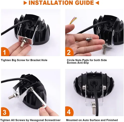 Miniatura 8 de Luces de carretilla elevadora azul, luz de seguridad para carretilla elevadora 12V-80V, luces de emergencia de advertencia para focos de carretilla
