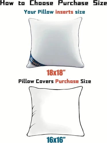 Miniatura 6 de Siluvia juego de 4 rellenos de almohada de 18 x 18 pulgadas decorativos - Rellenos cuadrados para almohadas de 18 pulgadas con funda de 100% algodón