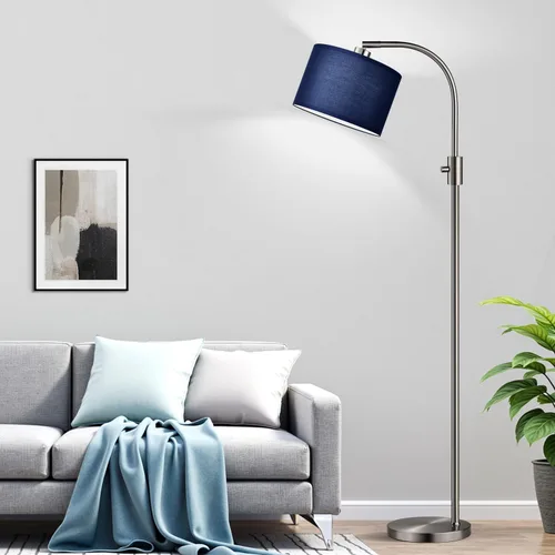 Miniatura 8 de [Actualizada] Lámpara de pie negra regulable, bombilla LED Edison de 1200 lúmenes incluida, lámpara de pie de arco para sala de estar, lámparas