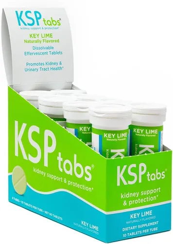 Key Lime Suplemento natural de hidratación y salud renal para combatir la formación de cristales de oxalato de calcio, 80 tabletas