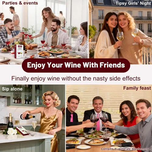 Miniatura 9 de Filtro de varitas de vino, elimina sulfitos e histaminas: puede reducir y aliviar las alergias y sensibilidades al vino, purificador para restaurar