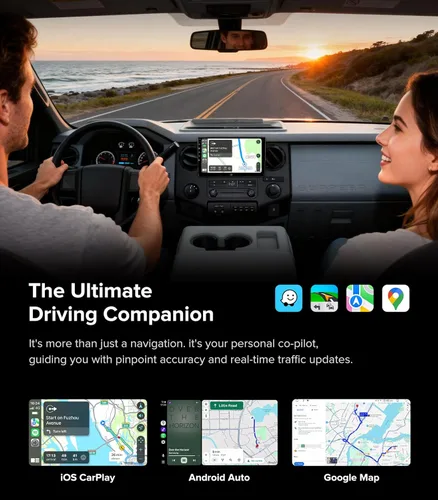 Miniatura 6 de 10 Pulgadas para Ford F150 Radio 2004~2008 F250/F350/450/550 2008~2016 CarPlay Inalámbrico Android Auto Enchufe y Reproduce 5G Wi-Fi/Bluetooth