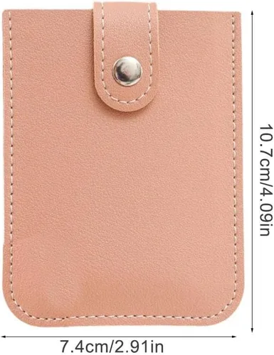 Miniatura 9 de Crazyview Cardcarie - Organizador de tarjetas extraíble, bolsa organizadora de cuero con cierre a presión, organizador de tarjetas extraíble