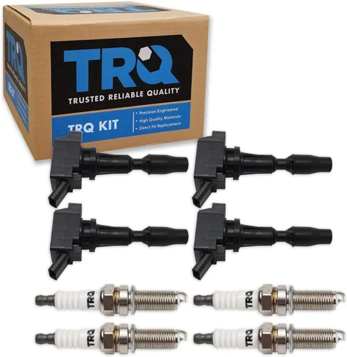 Miniatura 94 de Kit de Bobina de Encendido y Bujía TRQ 8 Piezas Bujías de Iridio Compatibles con Mercedes-Benz C250 2012-2015 y SLK250 2012-2015