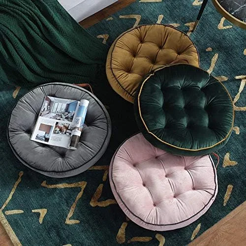 Miniatura 3 de Cojines redondos grandes para adultos, almohadas de suelo de lectura, cojines de meditación con asa para yoga, sala de estar, dormitorio, sofá