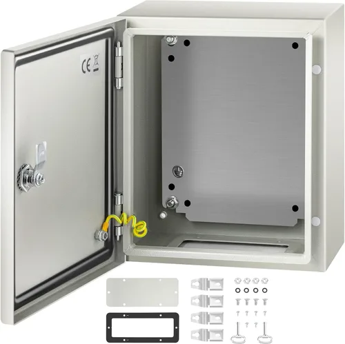 Miniatura 17 de VEVOR Caja de Acoplamiento de Acero NEMA 10×8×6, Caja Eléctrica de Acero NEMA 4X, Impermeable y Resistente al Polvo IP66, Caja de Acoplamiento