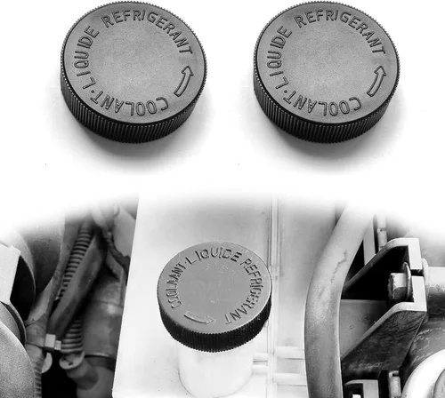 stymart 2 tapas de depósito de refrigerante, cubierta de tapa de tanque de desbordamiento del radiador, compatible con Infiniti Nissan Renault Motor