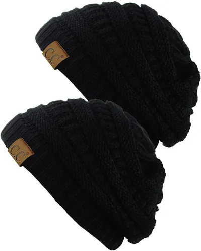 Miniatura 3 de Gorro a la moda de tejido suave abultado, cálido y elástico de C.C
