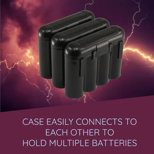Miniatura 8 de Powertron Batteries 3 Pack AA/AAA / CR123A Black Battery Holder Storage Cases