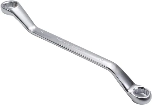 Miniatura 7 de Auniwaig Llave métrica de 0.748 in x 0.866 in de 12 puntos de compensación de doble caja cromada con bolsa rodante Cr-V 1 unidad