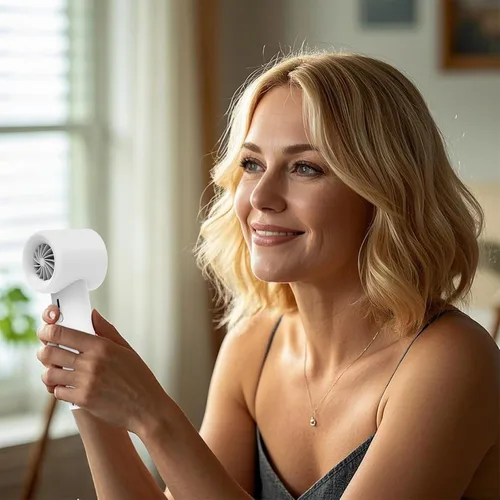 Miniatura 8 de Ventilador de mano portátil, ventilador turbo personal con 1-100 velocidades ajustables, 5000 mAh [15 horas de tiempo de trabajo máximo] recargable