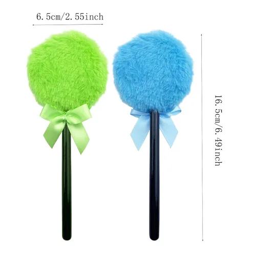 Miniatura 2 de 4 piezas de polvo de ajuste, soplos de algodón de azúcar, paleta de maquillaje, soplo de polvo suelto