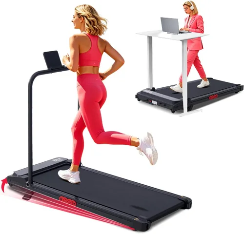 Miniatura 8 de Walking Pad with Incline and Handle Bar, 3.0HP Electric Protable Mini Walking Pad Treadmills for Home Small Space, Small Treadmill for Exercising