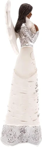 Miniatura 63 de Pavilion Gift Company 82433 Bless This Home - Figura de ángel ébano de 6 pulgadas, color crema