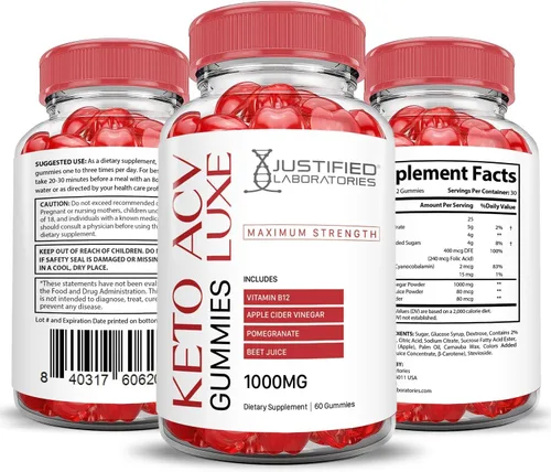 Miniatura 7 de Luxe Keto ACV - Gomitas de fórmula avanzada de 1000 mg Luxe Keto Gummies Vinagre de sidra de manzana formulado con jugo de granada remolacha