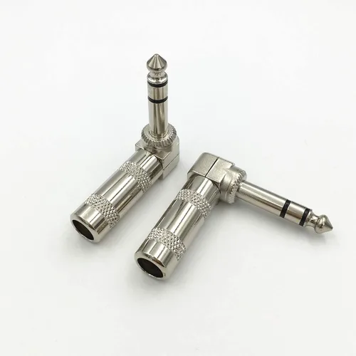 Miniatura 3 de Enchufes de audio de 1/4 "0.250 in enchufe TRS macho de 1/4 pulgadas Tipo de soldadura Enchufe estéreo Conector de diseño de ángulo recto