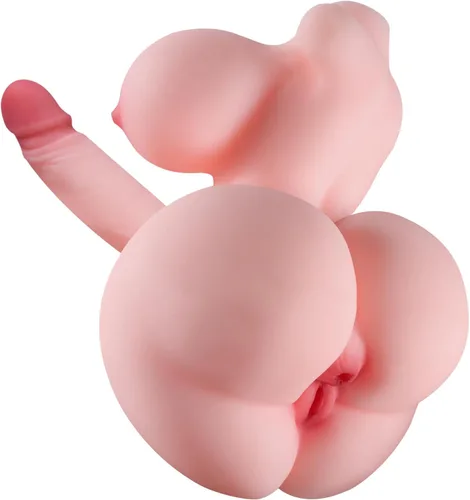 Mini muñeca sexual FUTA juguete sexual para hombres, pequeñas muñecas sexuales trans, consolador de bolsillo con tetas y culo, muñecas sexuales de