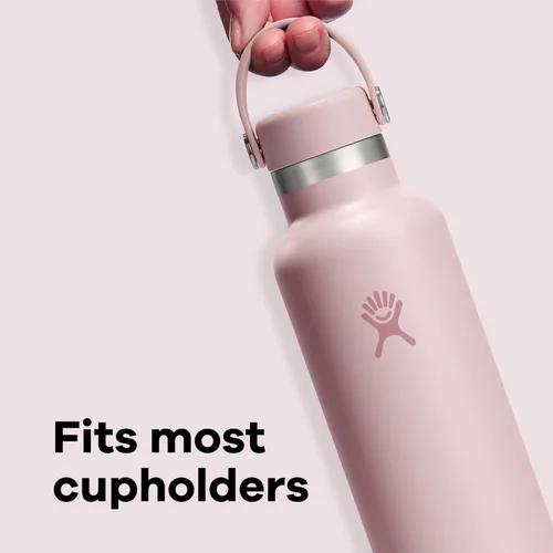 Miniatura 4 de Hydro Flask Botella de agua de acero inoxidable aislado, antiderrames, a prueba de fugas en gris abedul de 21 onzas