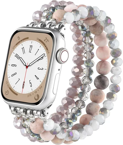 Miniatura 13 de CAGOS Bracelet Beaded Compatible with Apple Watch Band Series 11/10/9/8/7/6/5/4/3/2/1 SE 38mm 40mm 41mm 42mm 44mm 45mm 46mm, Cute Handmade Fashion