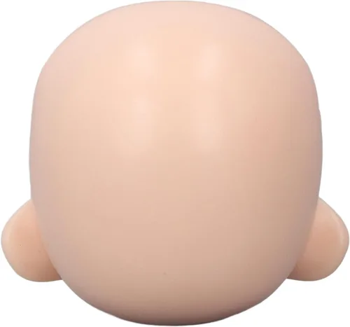 Cabeza de muñeca en blanco, cabeza de muñeca articulada de silicona de repuesto, exquisita para muñeca articulada de bola de 1/12 (blanco normal)