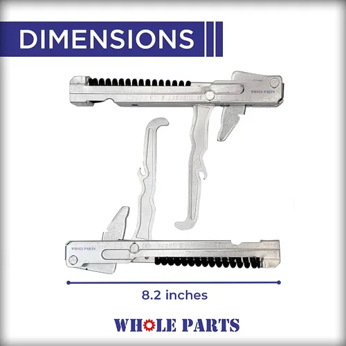 Miniatura 2 de Whole Parts DCS - Bisagra para puerta de horno de pared de 30 pulgadas (2 piezas) – Parte # 211344 – Compatible con Fisher & Paykel – Metal