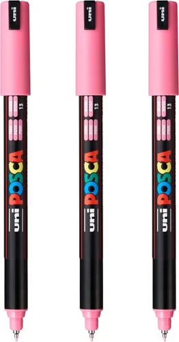 Miniatura 10 de Posca PC-1MR - Marcadores de pintura a base de agua, punta extra fina (0,7 mm), color albaricoque, paquete de 3